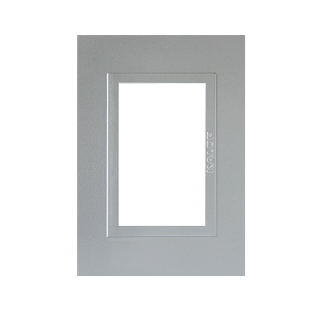 TAPA 3 MODULOS ZEN METAL PLATA