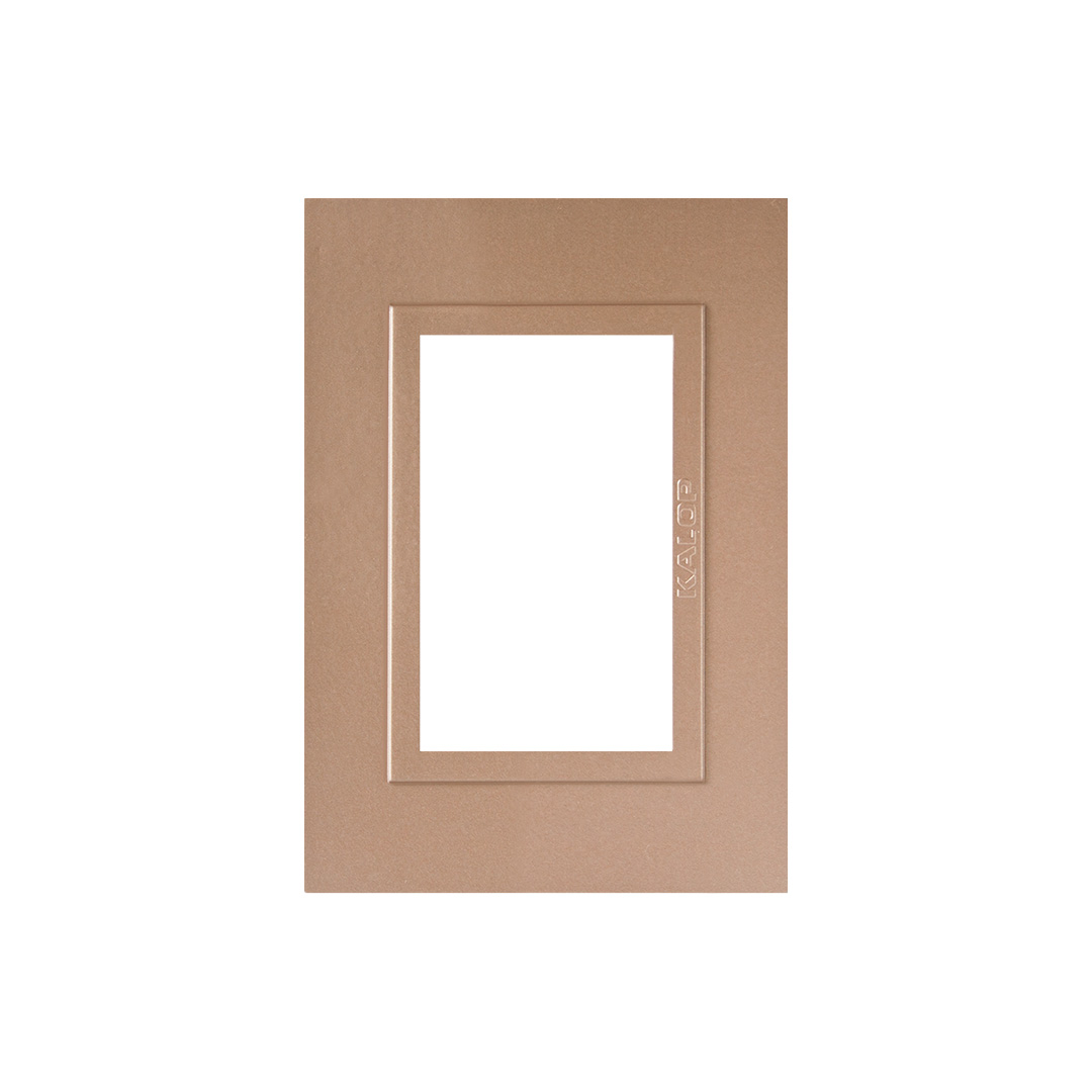 TAPA 3 MODULOS ZEN METAL BRONCE