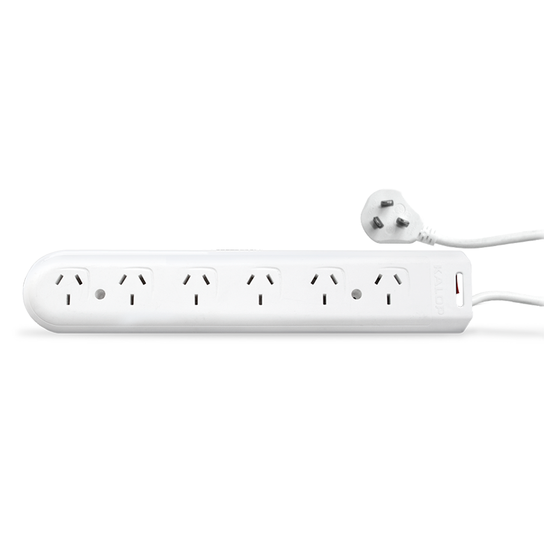 PROLONGADOR 6 TOMAS 1.5m BLANCO KALOP