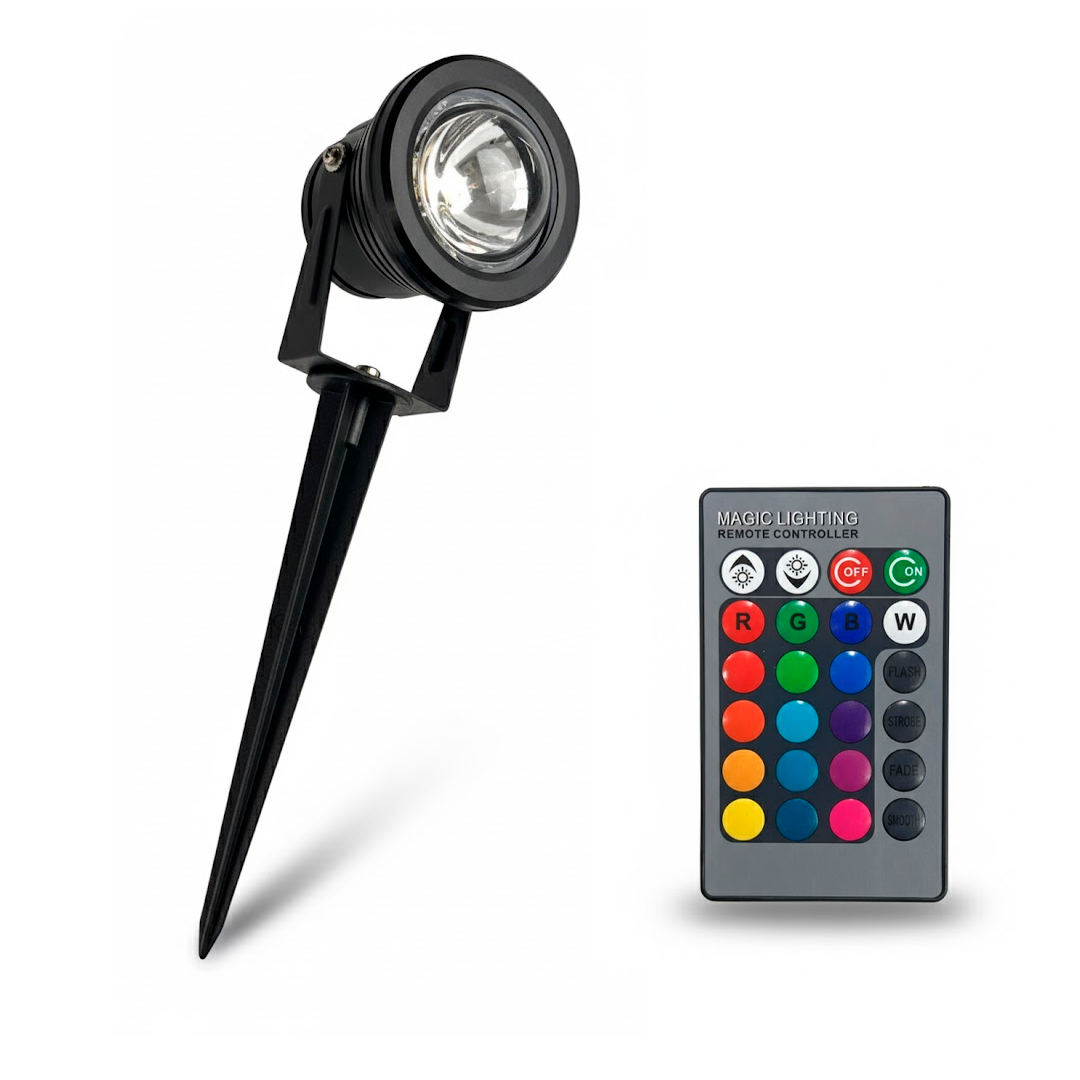 ESTACA DE JARDIN LUZ 10W RGB IP65 ja