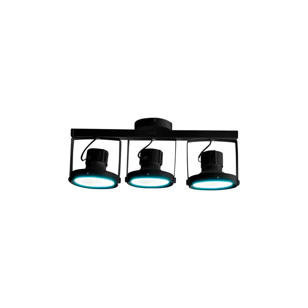 CABEZAL YON 3 X AR111 NEGRO