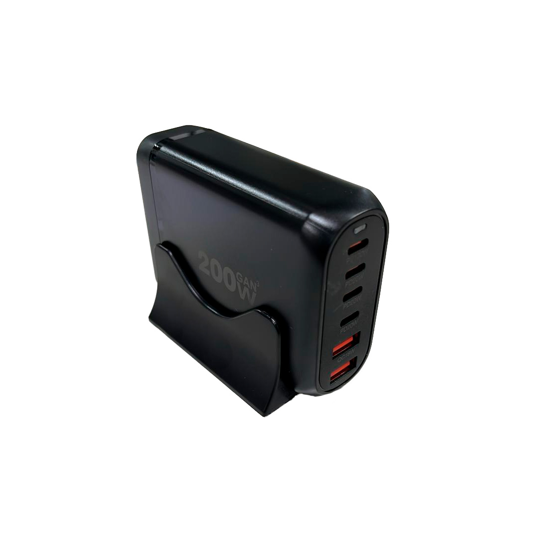CARGADOR MULTIPLE USB 4 TIPO "C" + 2 TIPO "A"