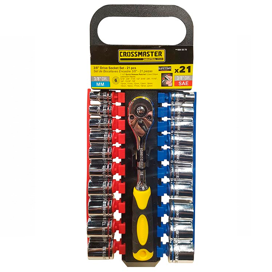 JUEGO LLAVES TUBO 3/8-21 PIEZAS CROSSMASTER