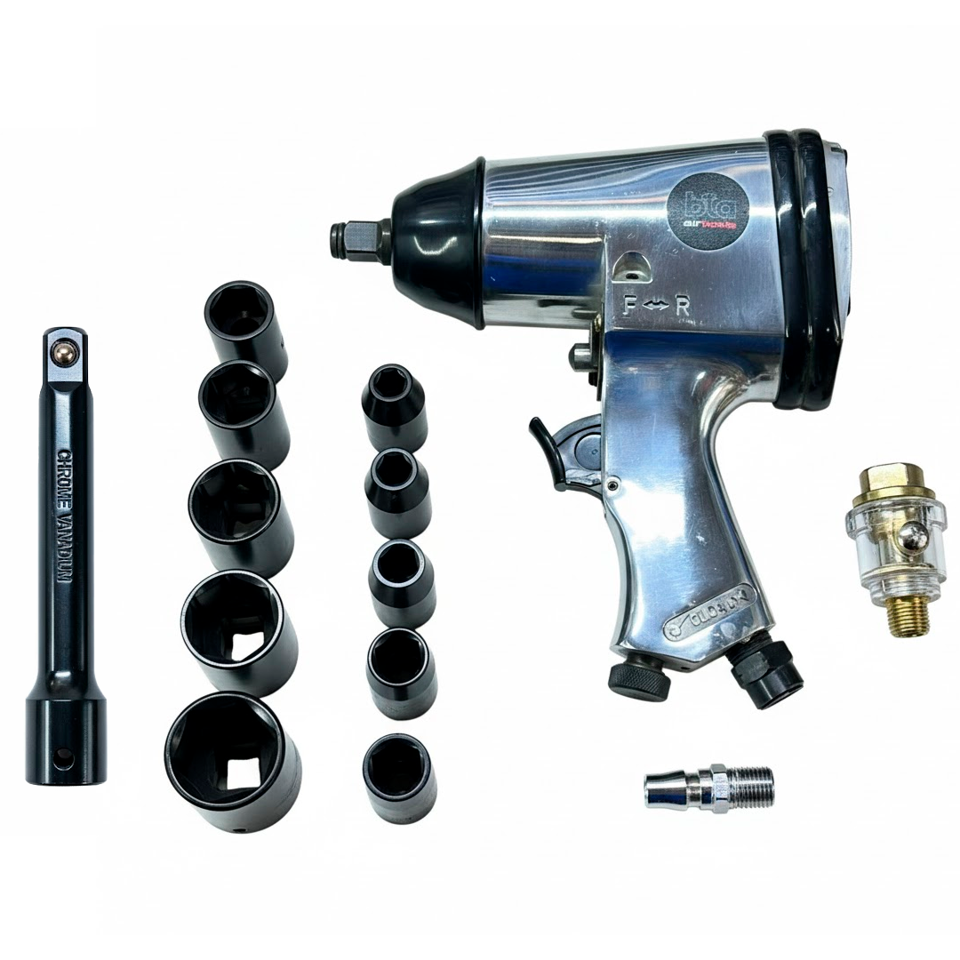 KIT LLAVE IMPACTO NEUMATICO + TUBOS