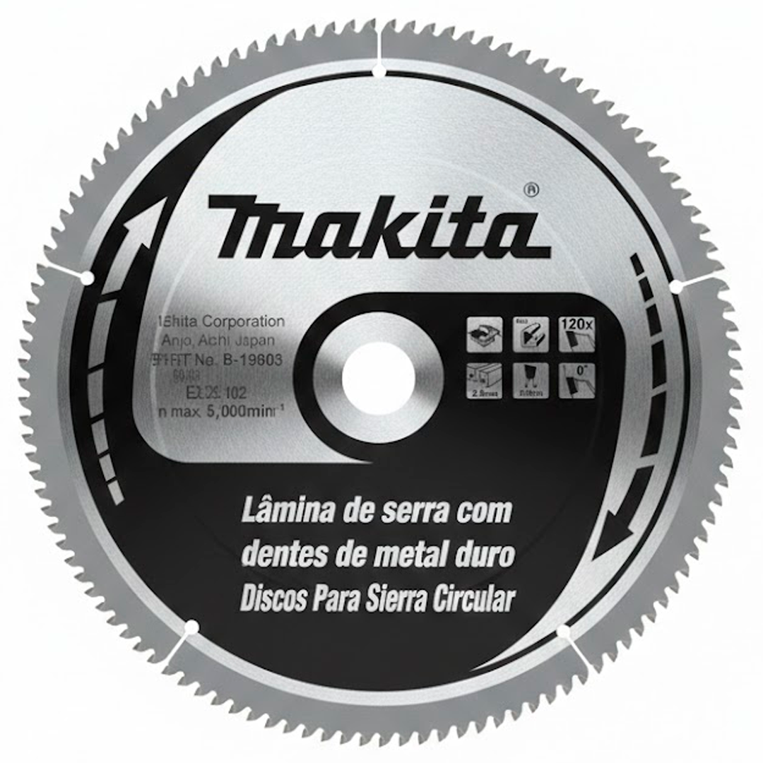 DISCO PARA CORTE DE ALUMINIO 305mm MAKITA 120x B-19803