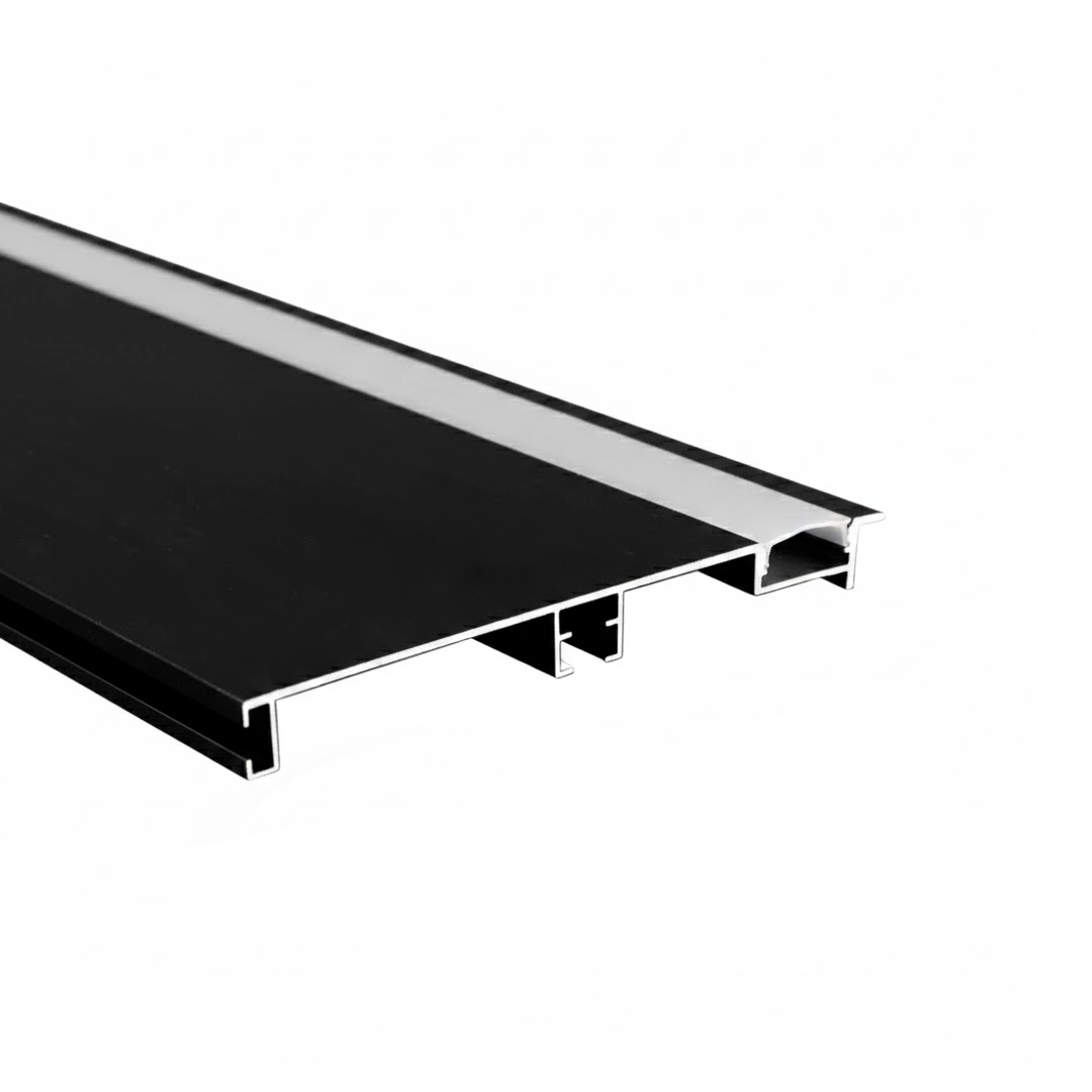 LED PERFIL ZOCALO 10cm NEGRO