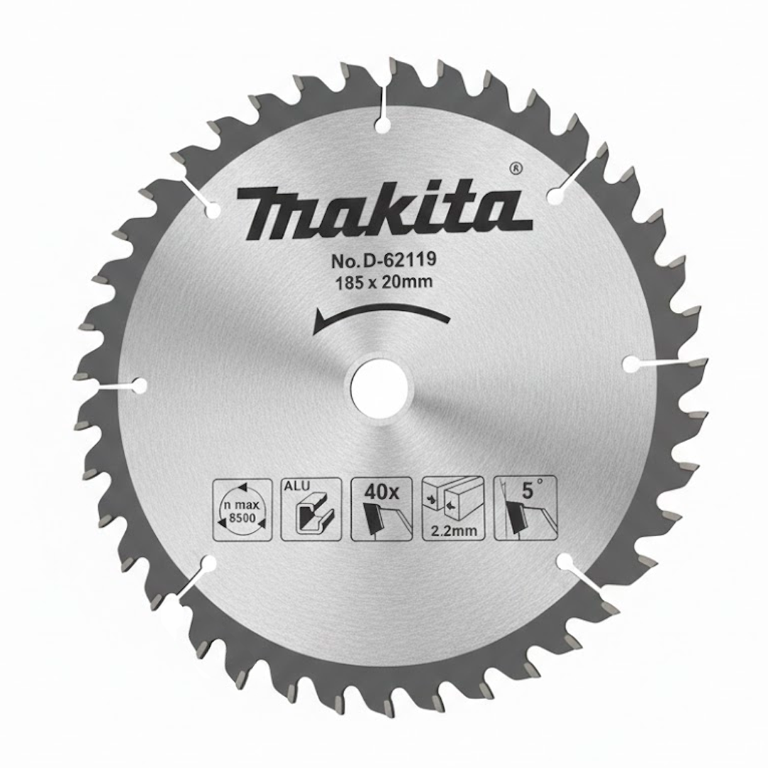 DISCO PARA CORTE DE ALUMINIO 185mm MAKITA 40x