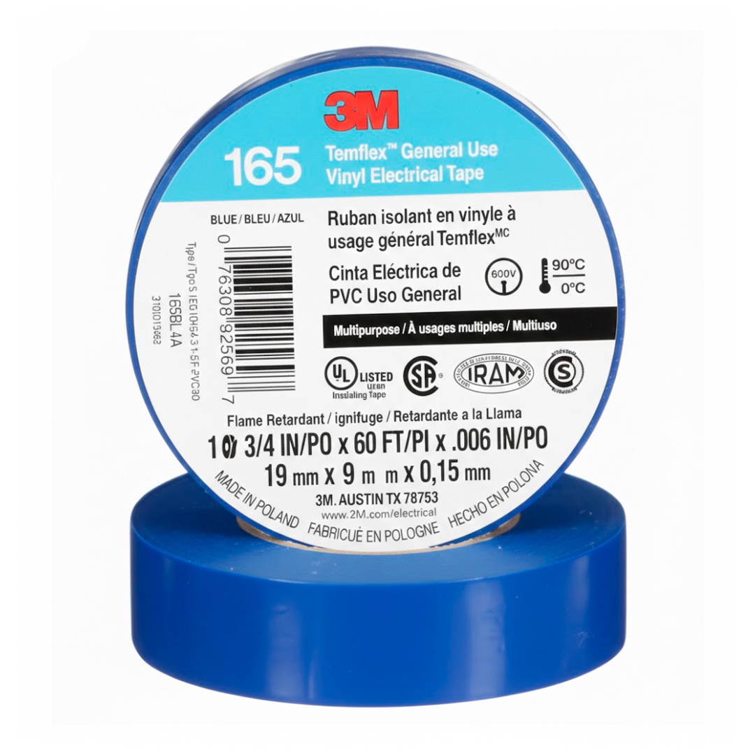 CINTA AISLADORA 3M165 9mts AZUL