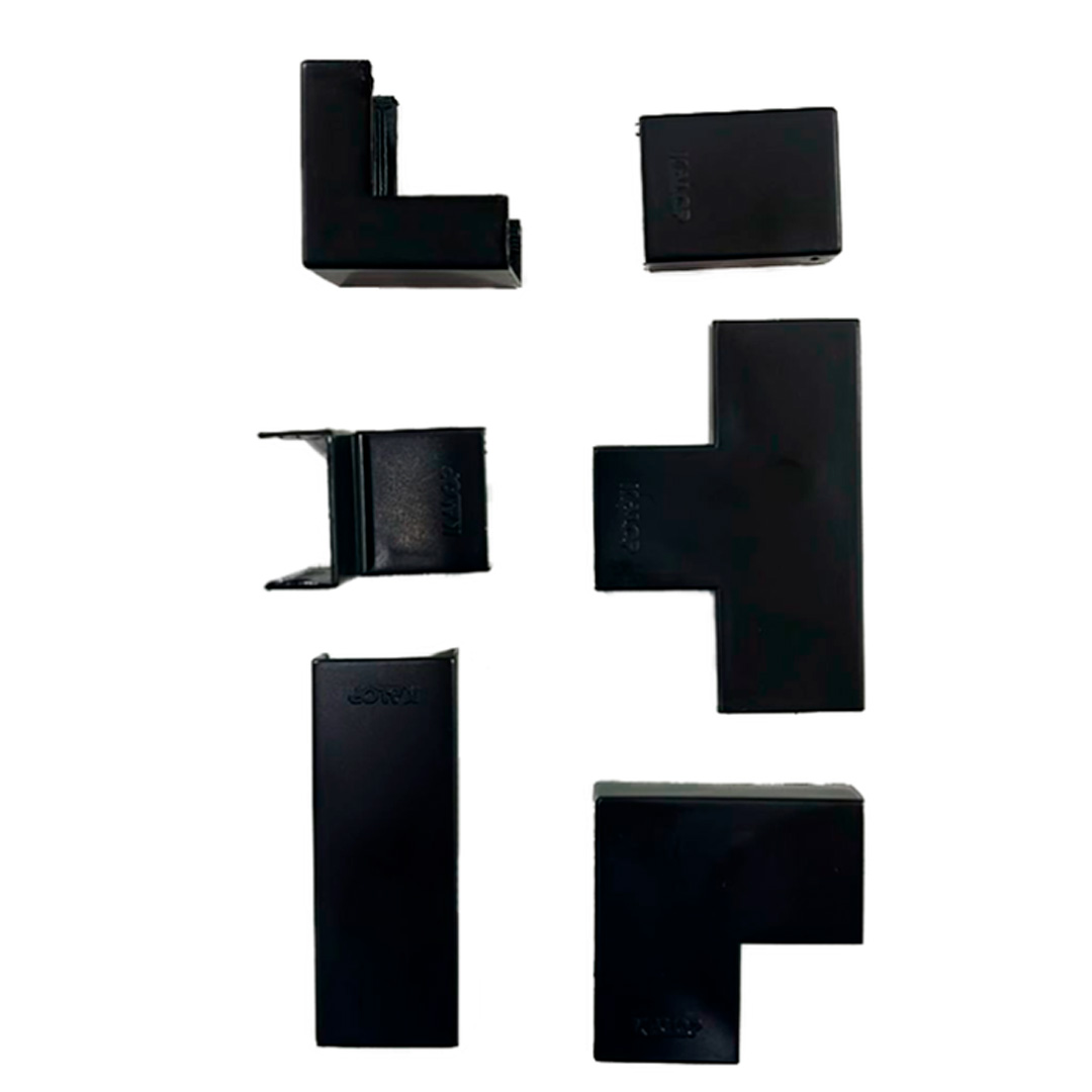 CABLECANAL ACCESORIOS 20x10 NEGRO