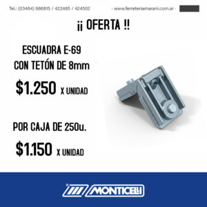 OFERTA ESCUADRA E69 MONTICELLI